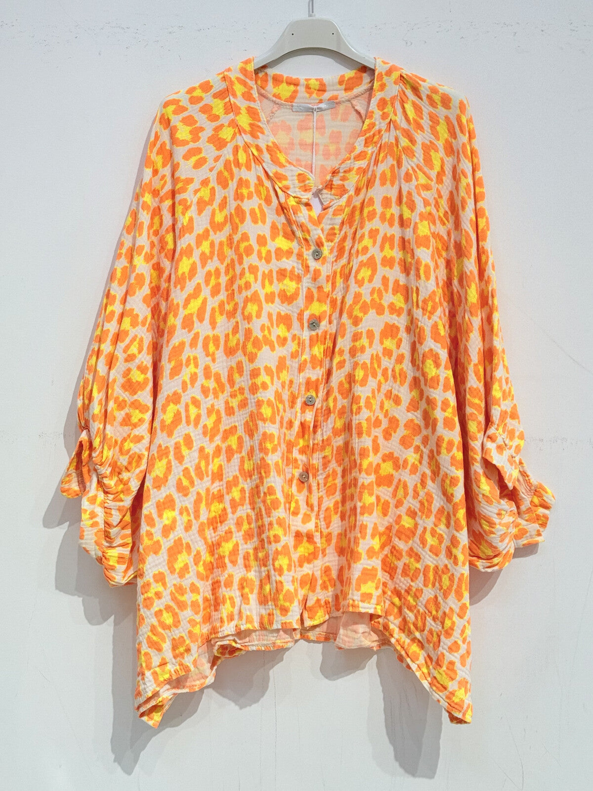 CHEMISE IMPRIMÉE EN GAZ DE COTON