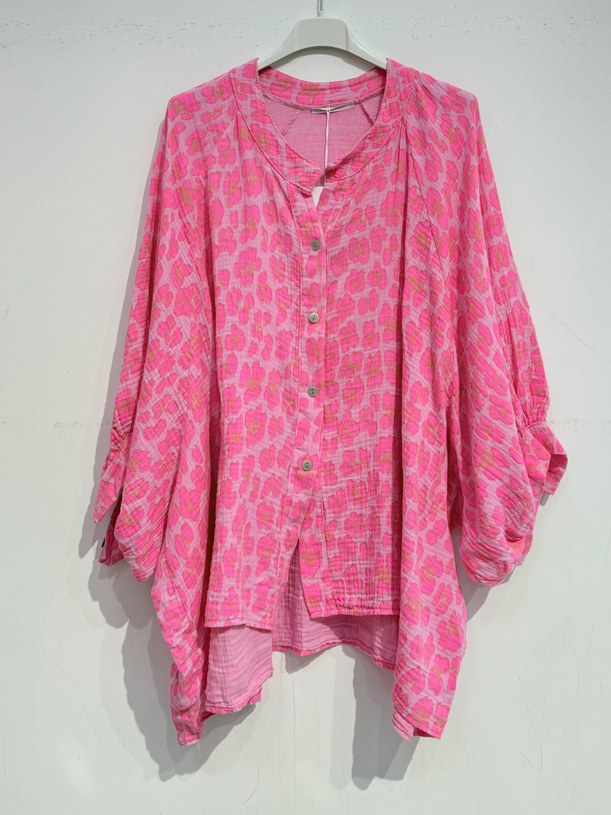 CHEMISE IMPRIMÉE EN GAZ DE COTON