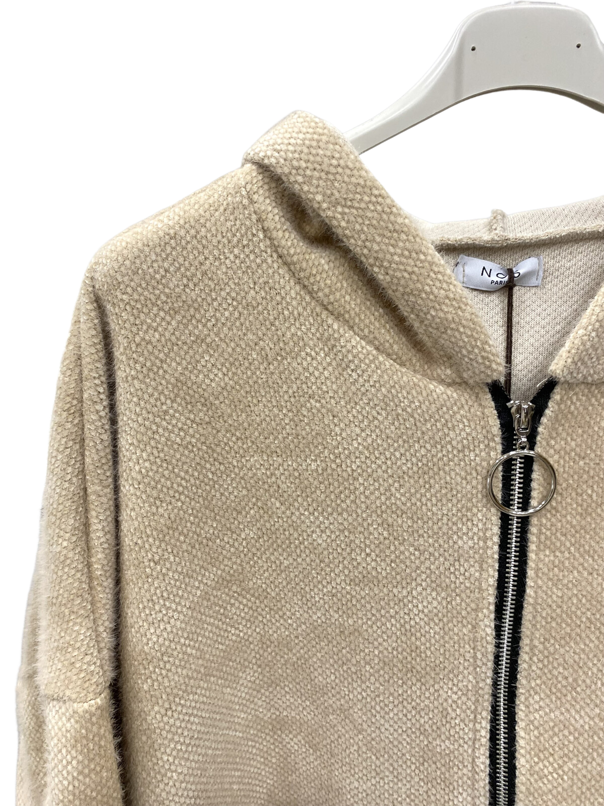 VESTE VELOURS A CAPUCHE