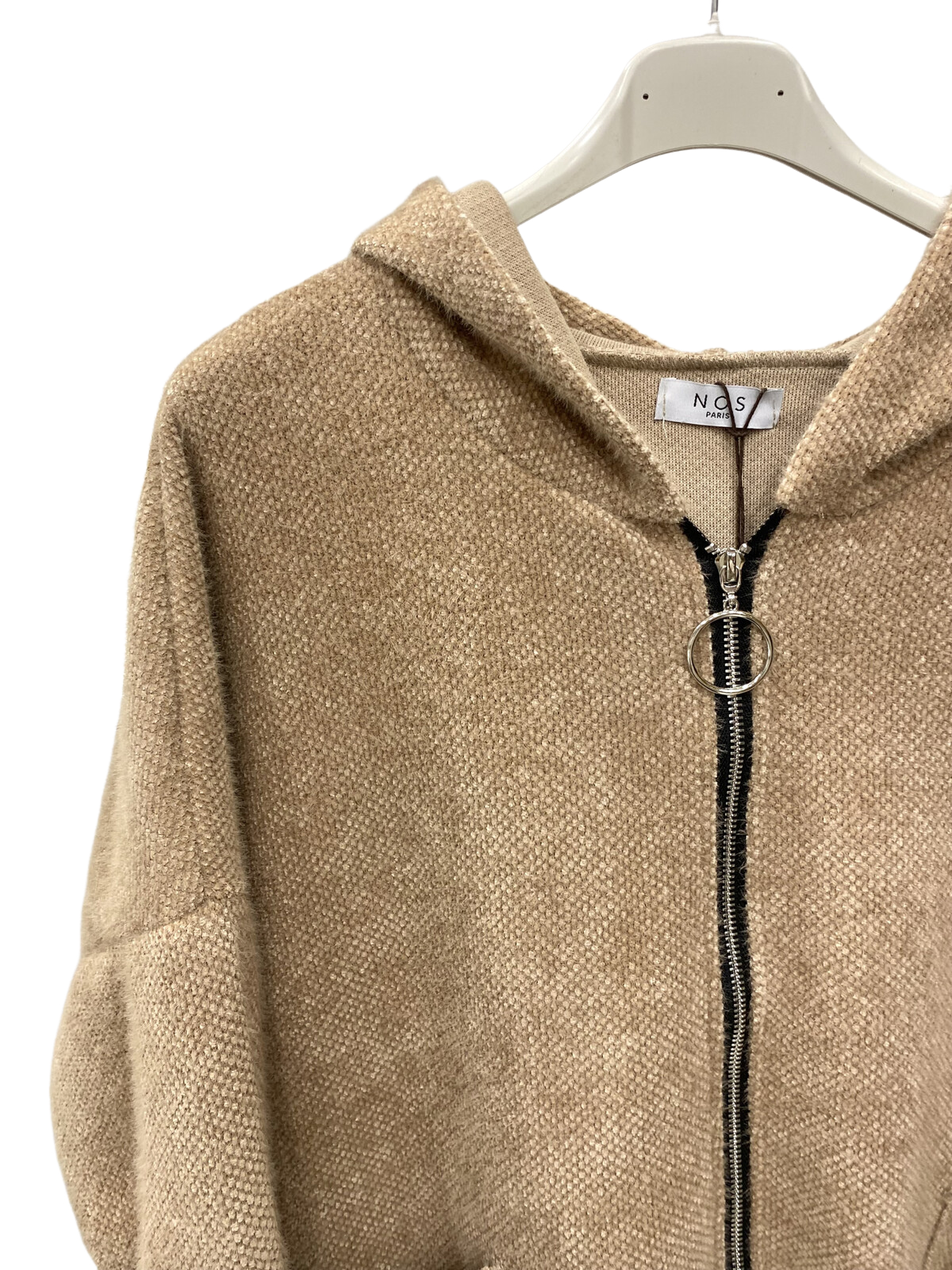VESTE VELOURS A CAPUCHE