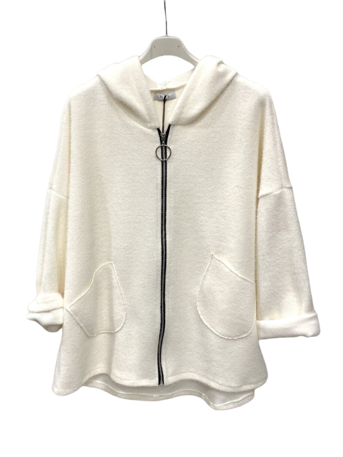 VESTE VELOURS A CAPUCHE